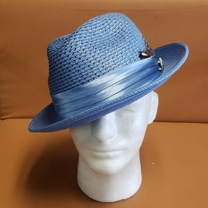 Montique Men's Straw Hat (Carolina Blue)